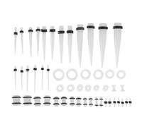 AMUSLESUR 50 Pezzi Gioielli per Piercing All'orecchio in Acrilico Colorato, Accessori Moda per Fori All'orecchio, per Uso Quotidiano e Uscite