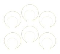 AMUSLESUR 6 Pezzi Cerchietti Chioma in Metallo Oro, Fasce per Chioma Eleganti e Comode da Indossare, per Feste Speciali e Concorsi di Bellezza