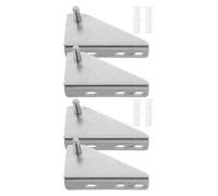 AMUSLESUR Accessori per Congelatore 4 Pezzi Cerniere Inox per Porte Frigorifero Domestico Connettori per Freezer da Incasso per Riparazione