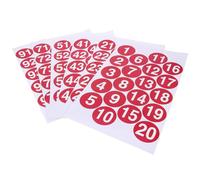 AMUSLESUR Adesivi Numerici Autoadesivi Rotondi 5cm Impermeabili Pvc, Etichette Multiuso per Organizzazione Casa e Ufficio, Set Numeri 1-100 per Classificazione e Taglie Abbigliamento