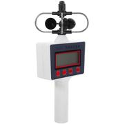 AMUSLESUR Anemometro Portatile Display LCD per Hvac e Attività Outdoor Misuratore di Flusso d'Aria Compatto e Ergonomico per Professionisti e Studenti