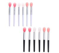 AMUSLESUR Applicatore per Maschera Labbra Silicone 12 Pezzi Pennello Trucco Rossetto Compatto per Donne e Ragazze Uso Professionale e Domestico Colore Casuale
