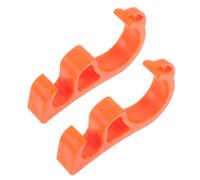 AMUSLESUR Blocca Freno per Motocicletta 2 Pezzi in Plastica Abs Arancione, Gancio Semplice e Leggero per Leva Freno, per Parcheggio Sicuro Durante la Guida