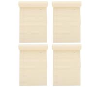 AMUSLESUR Blocco Note A4 a Righe, Set di 4 Blocchi Strappabili Carta Spessa, Adatti per Ufficio e Studio, Blocchi Note Portatili per Liste e Appunti