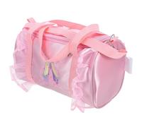 AMUSLESUR Borsa da Balletto Elegante e Comoda per Ragazze in Raso Rosa per Organizzare Accessori da Danza Durante i Viaggi