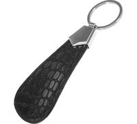 AMUSLESUR Calzascarpe Portatile in Pelle Pu Mini con Portachiavi, Sollevatore Manuale per Scarpe con Design Ergonomico, Accessorio Pratico per Uso Interno ed Esterno, Facile da Trasportare