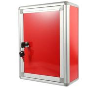 AMUSLESUR Cassetta dei Suggerimenti da Parete Lucchetto in Metallo, Contenitore Postale per Reclami e Lettere per Uffici e Condomini