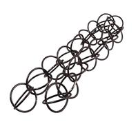 AMUSLESUR Catena di Drenaggio in Rame Nera Elegante e Decorativa per Grondaie, Catena per Scolo Piovana Adatta a Giardini e Ville, Resistente per Uso Invernale