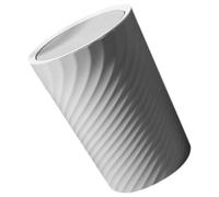 AMUSLESUR Cestino Gettacarte in Plastico da 12l con Coperchio a Battente, Design Semplice e Raffinato, Contenitore per Rifiuti per Casa e Camera da Letto