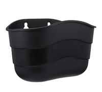 AMUSLESUR Cestino per Bicicletta e Scooter in Plastica Resistente Nero, Staccabile, per Ragazzo Ragazza, Accessorio per Manubrio per Uso Quotidiano