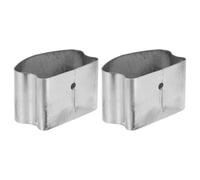 AMUSLESUR Copri Ringhiera in Pvc Argento per Corrimano Scale 2 Pezzi Facile Installazione e Protezione da Corpi Estranei per Esterni e Uffici