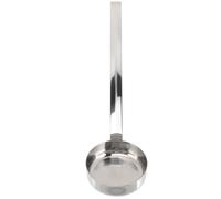 AMUSLESUR Cucchiaio per Spalmare Pizza in Acciaio Inox Manico, Mestolo Dosatore per Salsa e Pasta, Utensile Resistente per Cucina e Preparazione Pizza Fatta in Casa