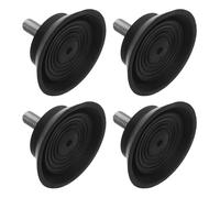 AMUSLESUR Cuscinetti Antiscivolo per Tapis da Allenamento 4 Pezzi, Piedini Livellatori Antivibranti in Plastica per Attrezzature Fitness e Mobili, Supporto Stabile per Cyclette e