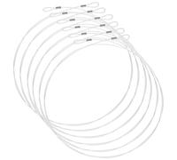 AMUSLESUR Filo appendi quadri in nylon argento 12 pezzi con anelli a doppia estremità per eventi e progetti