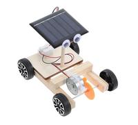 AMUSLESUR Kit Auto Solare Mini DIY in Legno per Ragazzi e Ragazze Giocattolo Educativo per Assemblaggio Manuale Promuove Creatività e Pazienza Progetto Scientifico Portatile