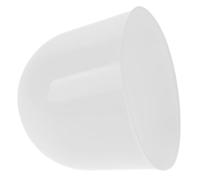 AMUSLESUR Kit Baldacchino Inferiore Bianco per Ventilatore da Soffitto, Calotta in Plastica e Silicone, Protezione Antipolvere Design Facile da Pulire e Compatibilità Universale per Uso