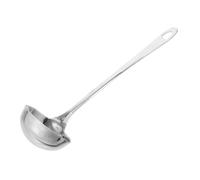AMUSLESUR Mestolo in Acciaio Inox Beccuccio Versatore e Design Versatile per Servire Liquidi e Zuppe in Cucina Domestica e Professionale