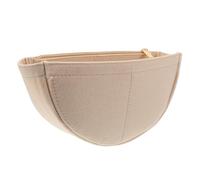 AMUSLESUR Organizer Ottimizza lo Spazio Interno per Feltro Beige Borsa a Mezzaluna con Tasche Multiple Resistente All'usura per Uso Quotidiano e Viaggio