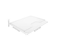 AMUSLESUR Organizzatore da Parete Facile Manutenzione e Versatile A4 in Acrilico Trasparente 2 Pezzi, Porta Brochure e Riviste per Ufficio per Esposizioni Retail