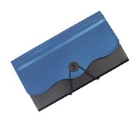 AMUSLESUR Porta Documenti Espandibile a Fisarmonica B5 in Plastica 13 Tasche, Organizzatore per Ricevute e Fatture, Cartella Portadocumenti per Scrivania e Archiviazione Personale