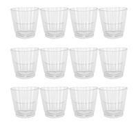 AMUSLESUR Set 12 Bicchierini da Shot in Plastica a Forma di Cuore 30ml, Leggeri e Facili da Conservare, per Feste Romantiche e Matrimoni Riutilizzabile