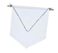 AMUSLESUR Set 2 Pezzi Gagliardetti da Parete Spilla Banner Bianco, Decorazione Cameretta, Espositore per Spille da Collezione e Progetti Fai da Te