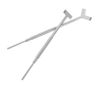 AMUSLESUR Set 2 Pezzi Strumenti per Estensione e Laminazione Ciglia in Metallo 3 in 1 Pettine Y e T per Separatore e Piegaciglia, Uso Professionale e Domestico per Styling e Cura