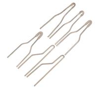 AMUSLESUR Set 6 Punte per Pirografia in Lega Oro, Ricambio per Macchina Pirografica 3 Forme Diverse, per Lavori Tecnici e Artigianato