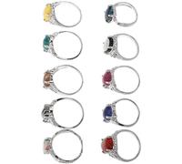 AMUSLESUR Set Anelli Boho Impilabili 10 Pezzi Articolazione Decorativa per Donna in Stile Americano Elegante Colore Casuale