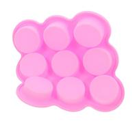 AMUSLESUR Stampo in Silicone Cilindrico a 9 Fori per Muffin e Cupcake, Teglia per Forno e Friggitrice ad Aria, per Dolci e Sapone Fatto a Mano
