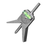 AMUSLESUR Strumento di Centraggio per Tubo in Acciaio al Carbonio, Design Versatile e Facile da Riporre, per Operai Edili per Ricerca del Centro Tubo Precisa