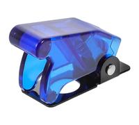 AMUSLESUR Tappo Protettivo a Ribalta Trasparente Blu per Interruttore a Levetta, Copertura di Sicurezza Resistente e Compatibile per Utilizzo Automobilistico e Industriale