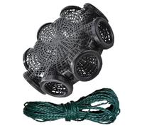 AMUSLESUR Trappola da Pesca in Plastica per Gamberi e Anguille, Rete Piatta e Resistente, Aumenta Le Catture, per attività di Pesca