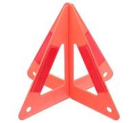 AMUSLESUR Triangolo di Riflettente di Portatile per Plastica Rosso per Stradale e su Strada