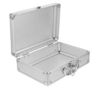 AMUSLESUR Valigetta Rigida in Alluminio Serratura per Cosmetici e Medicinali Portatile per Viaggi e Uso Quotidiano Uomo