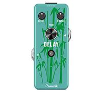 Amuzik Delay - Pedale analogico per chitarra, effetto delay vintage, con True Bypass, cassa interamente in metallo