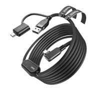 AMVR Cavo di ricarica da 5 m, compatibile con accessori Meta Quest 3/3S/Pico 4