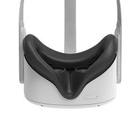 AMVR Cuscino di ricambio compatibile con Oculus Quest 2, copertura in silicone, resistente al sudore, lavabile, a prova di luce, anti-perdite, accessorio per maschera VR (nero, solo copertura)