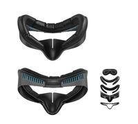 AMVR Facial Interface Face Pad Cover compatibile con Meta/Oculus Quest 3S gli accessori, cuscino facciale in PU e cotone traspirante Ice Silk Face Pad (Standard version fit halo head strap)