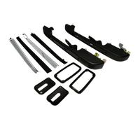 Amxaqjc Per Per Caddy I Per Derby Per Golf Per Jetta II Mk1 Mk2 Per Passat Per Scirocco Per Santana Per Polo Maniglia Esterna Nera Porta Esterna Maniglia Portiera Auto(2 Pcs Rear LH RH)