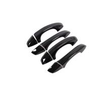 Amxaqjc Per Per Golf 7 2014-2019 Copertura Maniglia Porta Laterale Auto Cromata Nera Accessori Styling Autoadesivo Maniglia Portiera Auto(Black 0 button)