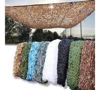 AMXFS Rete Mimetica Camouflage Net Vela Solare 6x6m - Camuffamento del Deserto Reti Parasole mimetiche Decorazioni per Feste Rete Parasole Mimetica Privacy Screen Personalizzabile