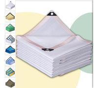 AMXFS Rete ombreggiante per esterni, con occhielli, con effetto ombreggiante al 90%, in HDPE, rete di protezione dai raggi UV, protezione dal vento, traspirante, per balcone e giardino