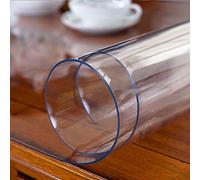 AMXFS Tovaglia Trasparente in Pellicola Trasparente,Lavabile, Lucida, Protezione da Tavolo,Copritavoli Trasparenti in PVC,Protezioni da Tavolo Copertura (1mm)(Color:1mm,Size:80x130cm)