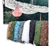 AMXFS Vela da Sole in Rete Mimetica Camouflage Net 3x4m - Camouflage Bianco Reti Parasole mimetiche Decorazioni per Feste Rete Parasole Mimetica Privacy Screen Personalizzabile