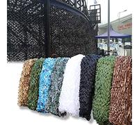 AMXFS Vela da Sole in Rete Mimetica Camouflage Net 5x9m - Camouflage Nero Reti Parasole mimetiche Decorazioni per Feste Rete Parasole Mimetica Privacy Screen Personalizzabile