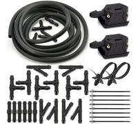 AMXHYVS Compatibile con Sanjiang per Espace, Ugello Spray Lavavetri Sostitutivo per Auto, Pompa Lavavetri Anteriore Universale per Auto Ugelli per tergicristalli(Nozzle Kit-35pcs)