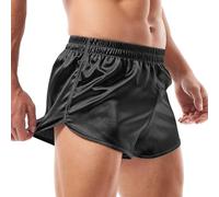 Amy Coulee Boxer da uomo in raso, Nero , S