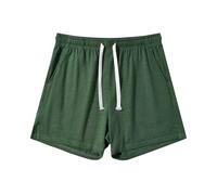 Amy Coulee, pantaloncini da uomo corti in cotone, 4" - Leggeri pantaloncini da notte, pantaloni da pigiama corti con tasche, L