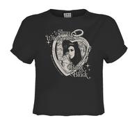 Amy Winehouse Maglietta Corta Cartone Animato della Chitarra Donna (GD4256)